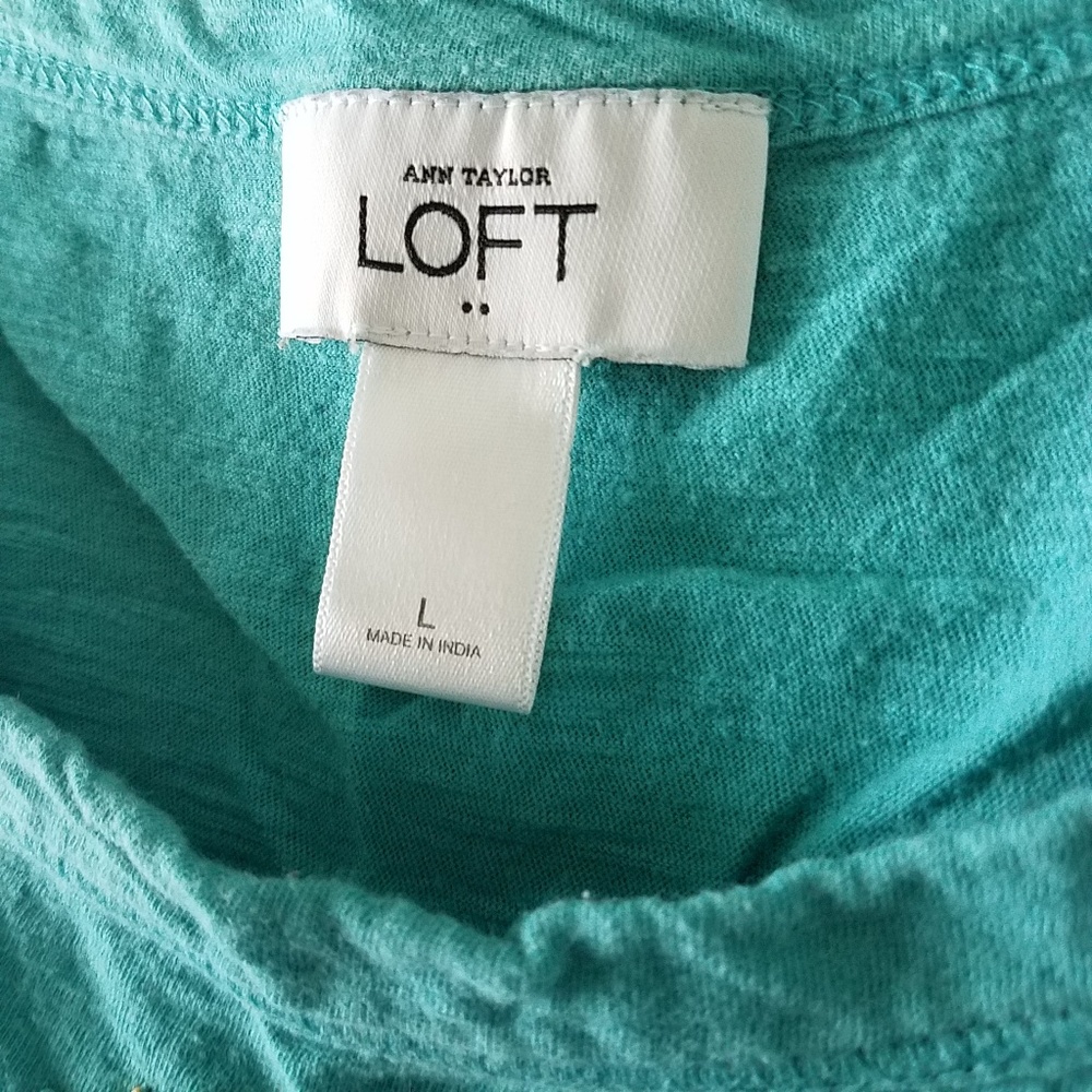 LOFT | Turquoise Embellished Tank - Picture 4 of 6